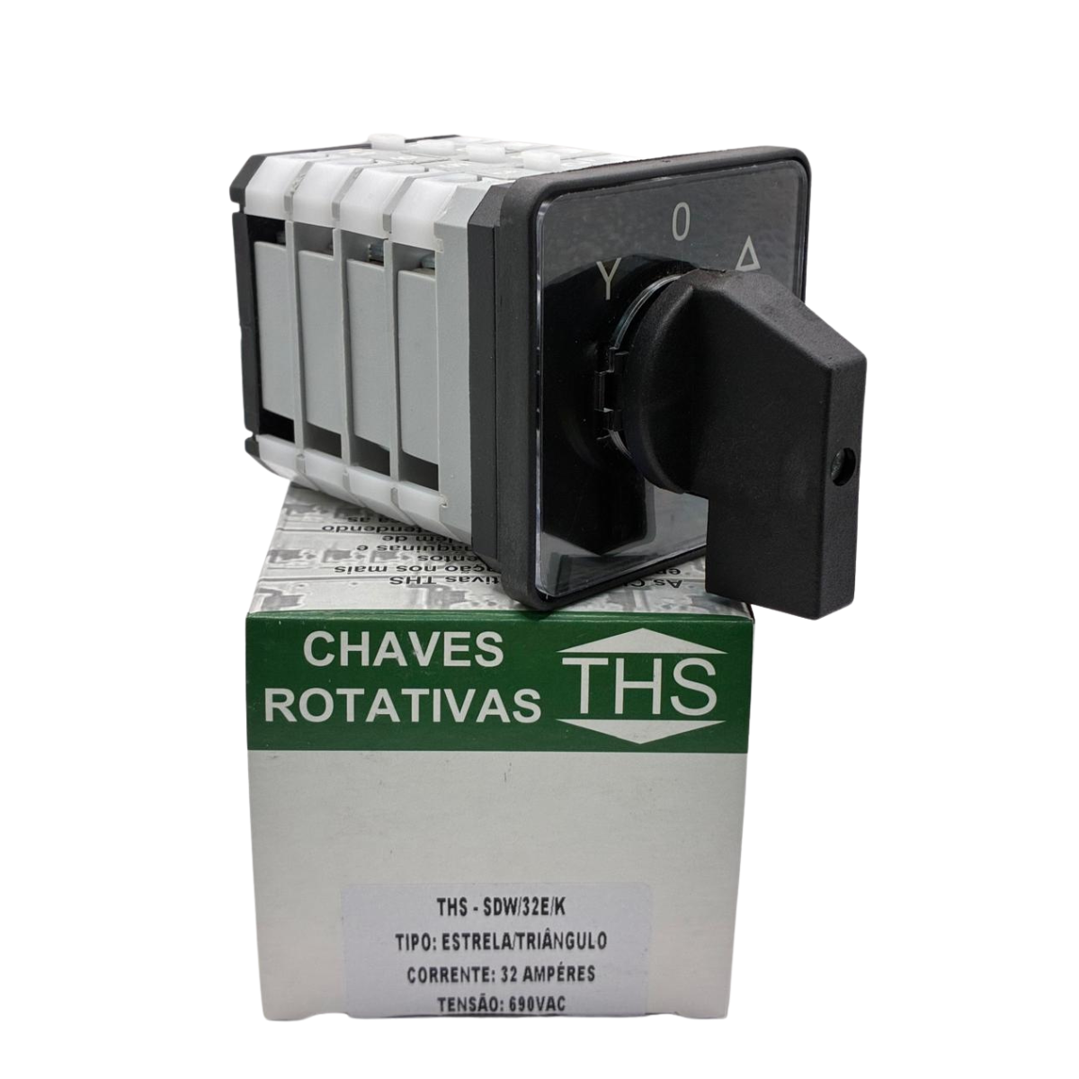 Chave Rotativa Estrela Triângulo 32A 690V THS Masseiras e Fornos SDW/32E/K - Imagem 4