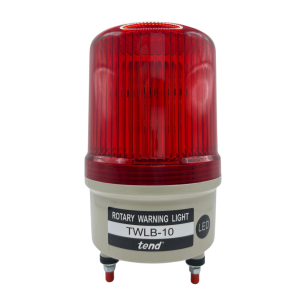Sinalizador de Emergência Rotativo LED com Alarme 100mm 220VCA Vermelho Metaltex TWLB-10L2R