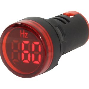 Frequencímetro 22mm Vermelho Metaltex F20-3R