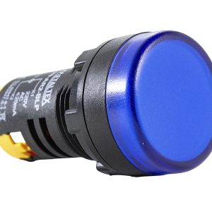 Sinalizador Redondo LED 22mm 110VCA/VCC Azul Metaltex L20-AR1-BLP