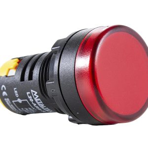Sinalizador Redondo LED 22mm 220VCA Vermelho Metaltex L20-AR2-R