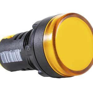 Sinalizador Redondo LED 22mm 220VCA Amarelo Metaltex L20-AR2-Y